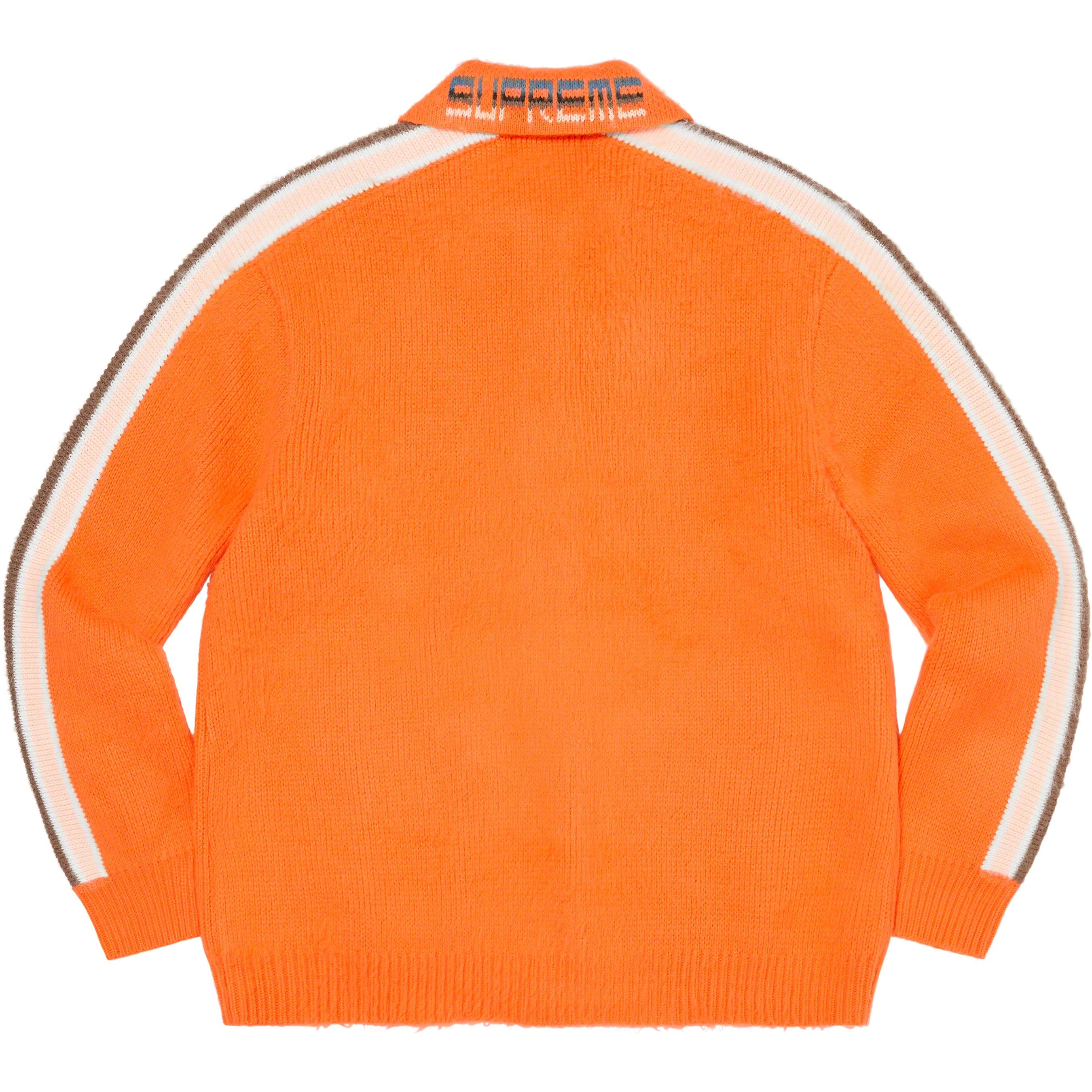 Sleeve Stripe Zip Up Sweater view 10